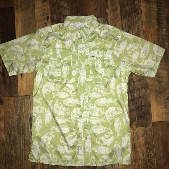 Bob Timberlake green vented fishing shirt Size Small button down Mens - Picture 6 of 6